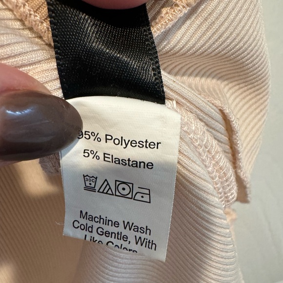 SHEIN Ribbed Cropped Neutral Sleeveless Top Size S - Picture 6 of 9